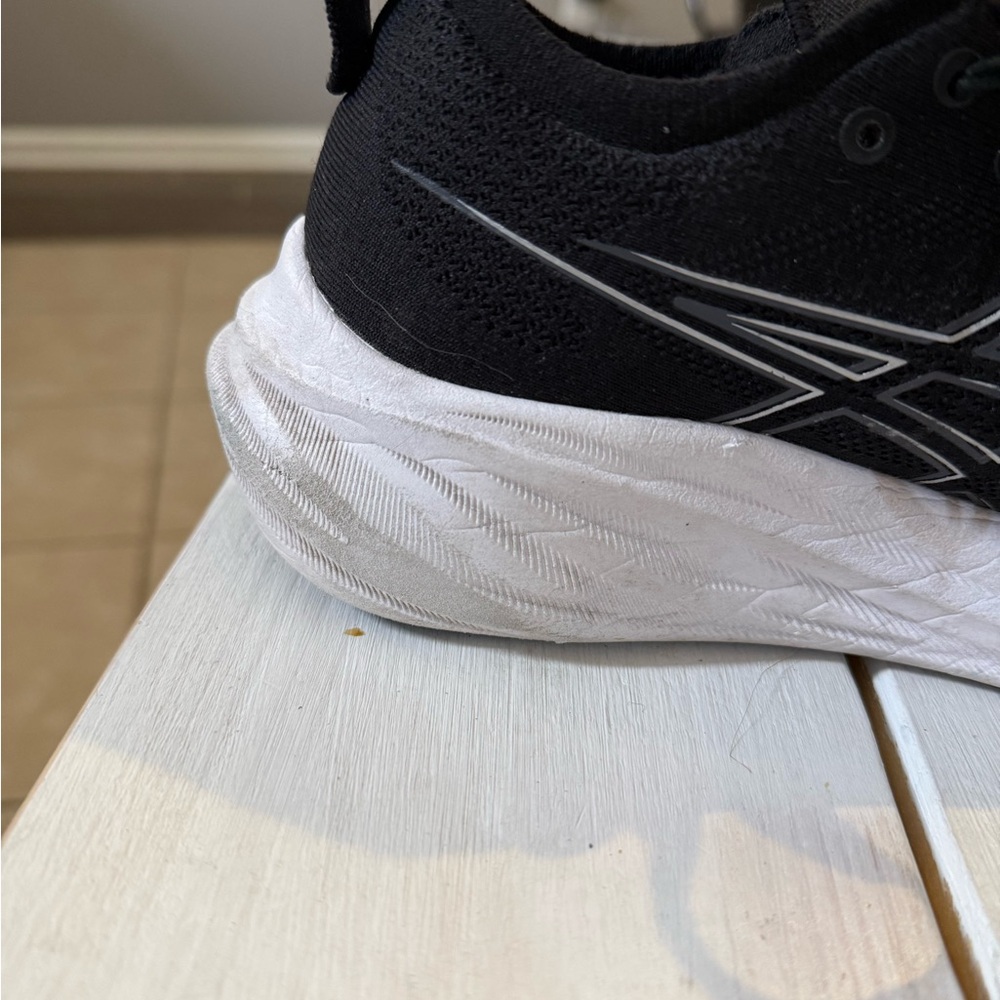 ASICS Black and White Athletic Shoes - Picture 9 of 15